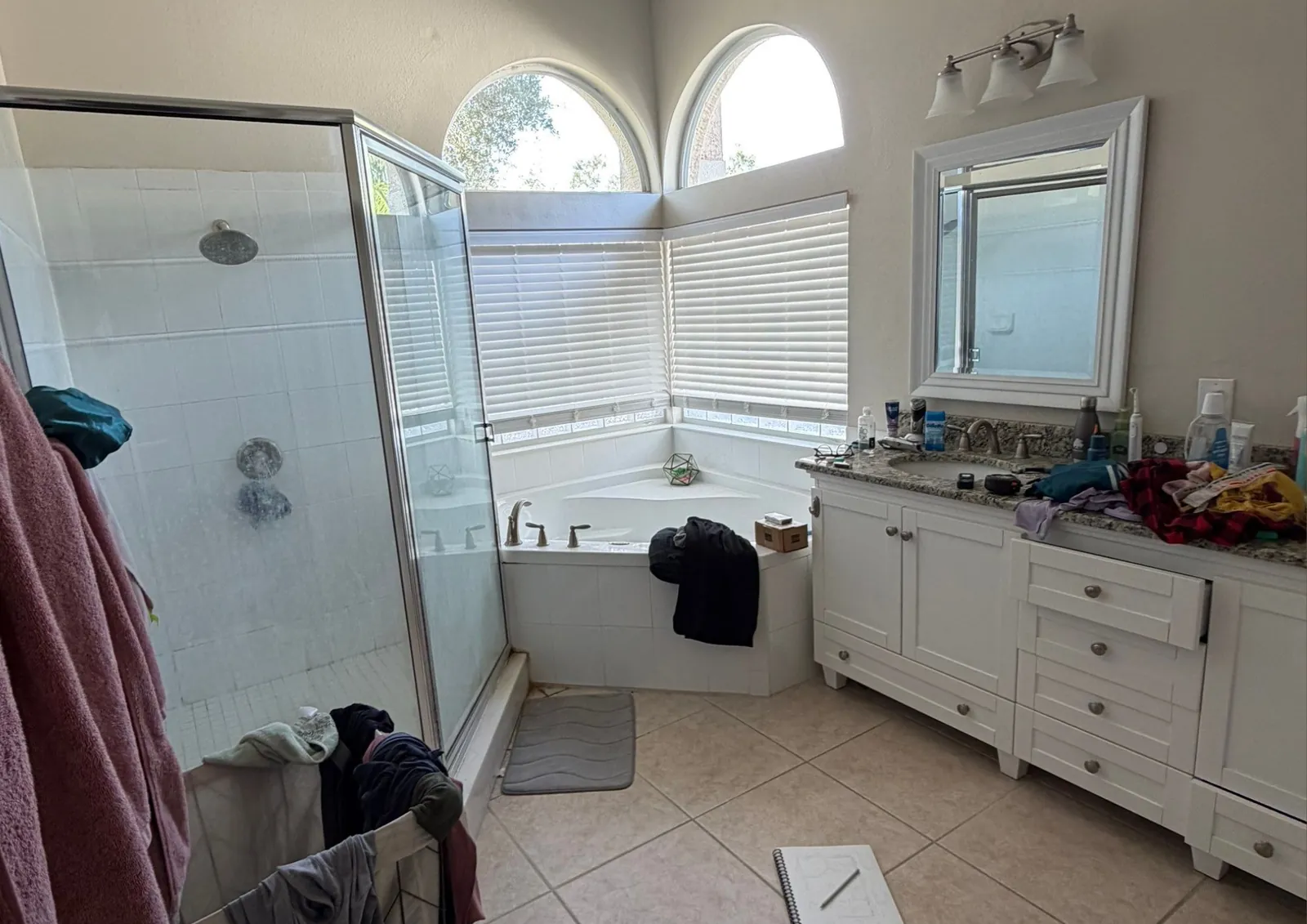 The bathroom as we found it